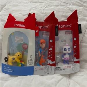 Tonies preschool bundle includes 3 NIP characters